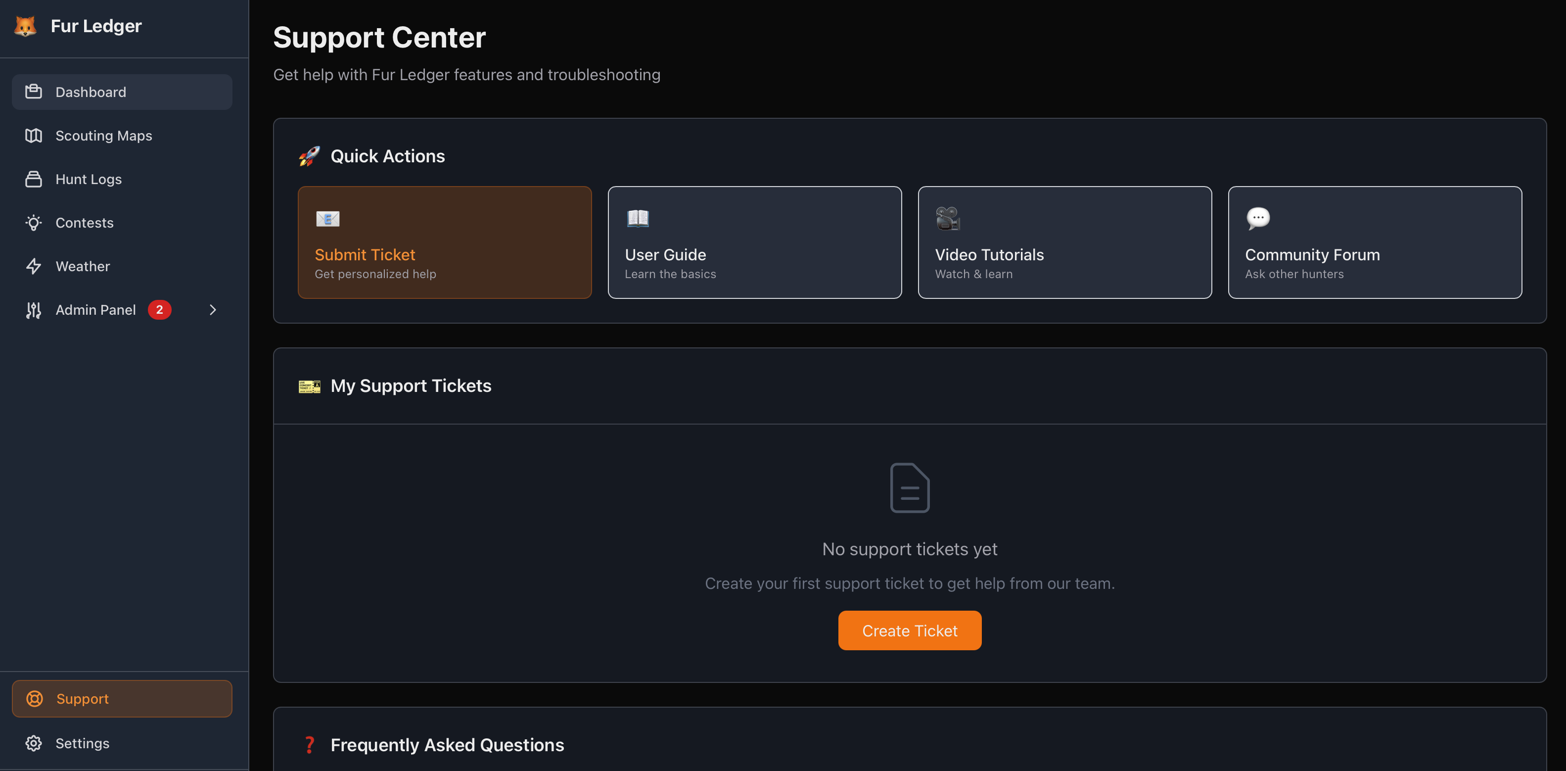 Support Ticket System - Professional Support Dashboard